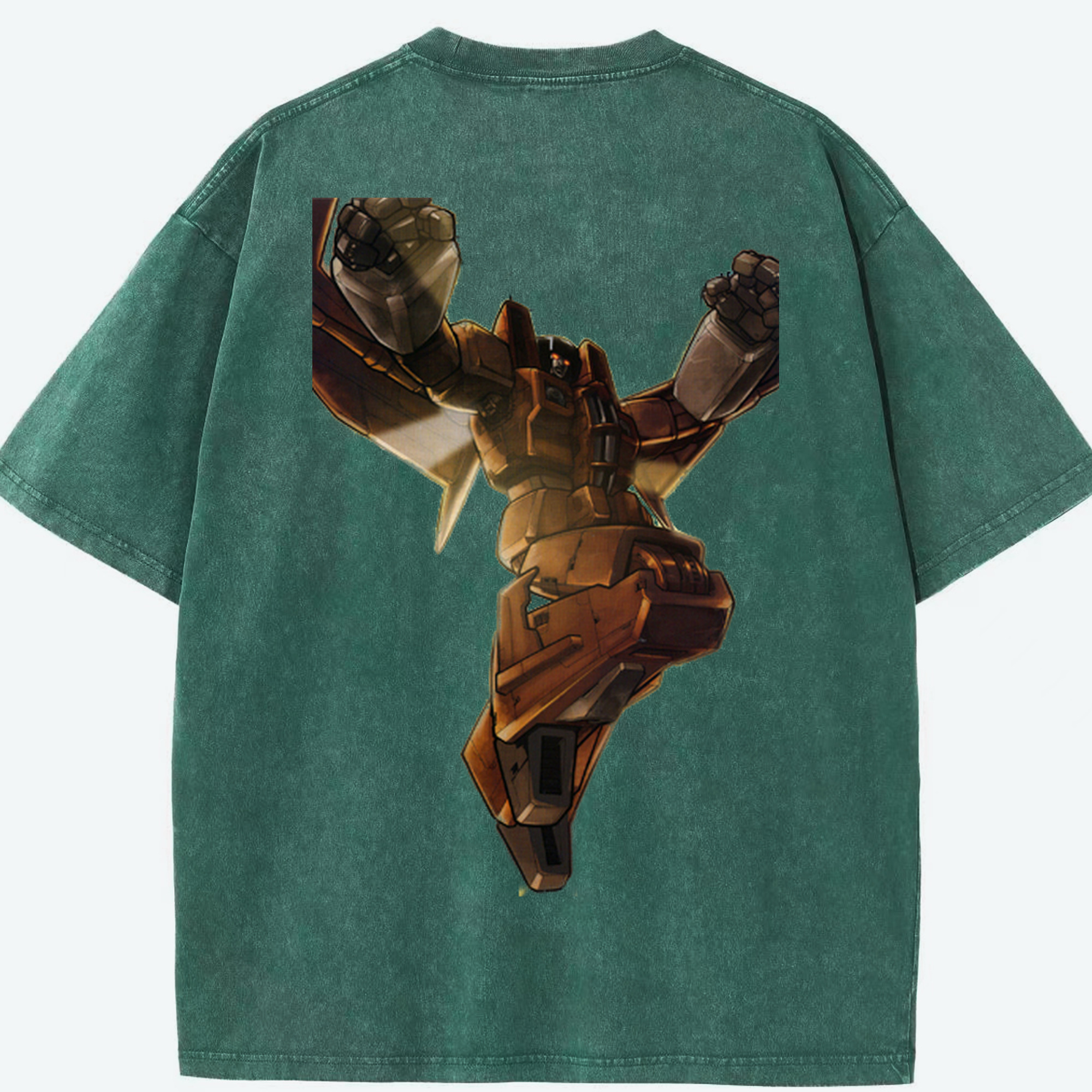 （画像用）  綿100% ヴィンテージ風 半袖Tシャツ（背面プリント）